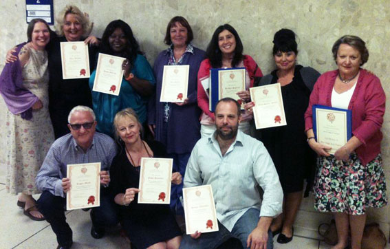 Group of Celebrants trained by the Professional Fellowship of Celebrants