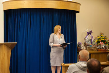 Terri Shanks at the Crematorium Open Day