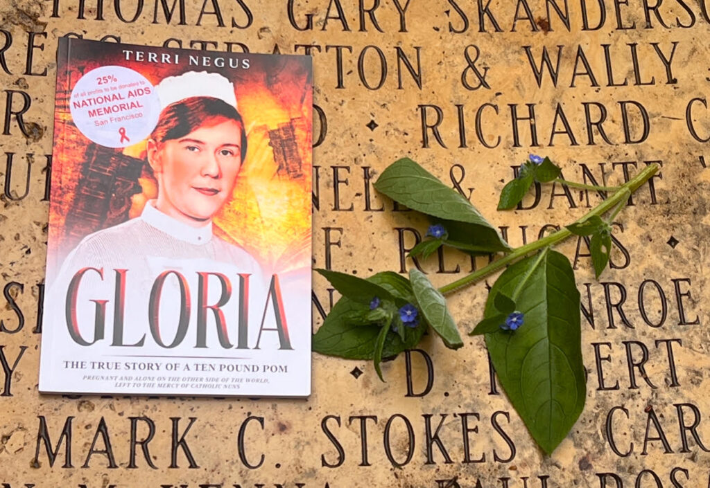 Gloria by Terri on the AIDS memorial Book titled "Gloria" by Terri on the AIDS memorial