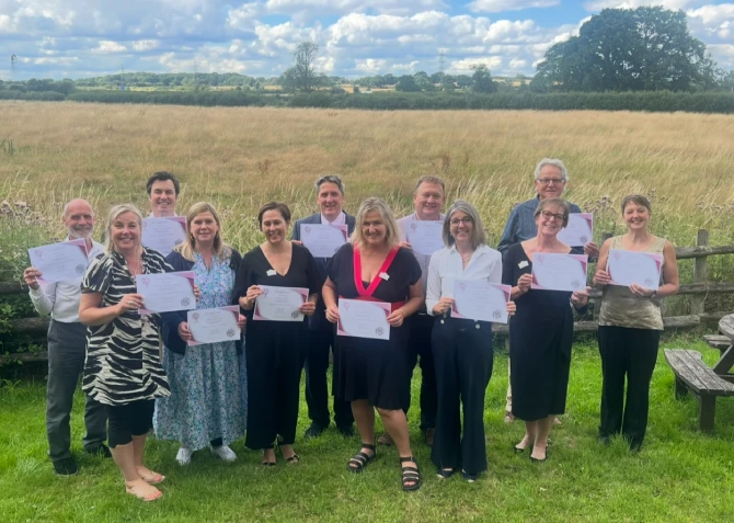 Celebrant Training - successfully trained celebrants with their certificates