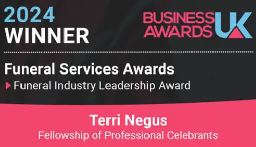 Business Awards 2024 Winner for Funeral Celebrant Training